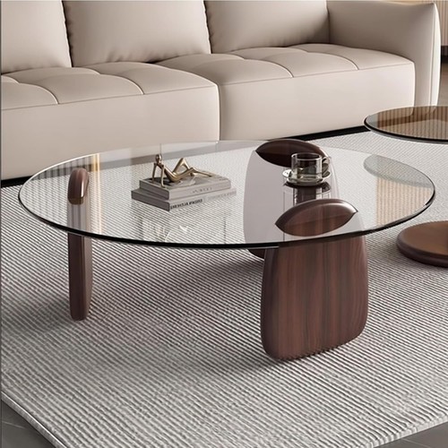 Modern round coffee - modern, table