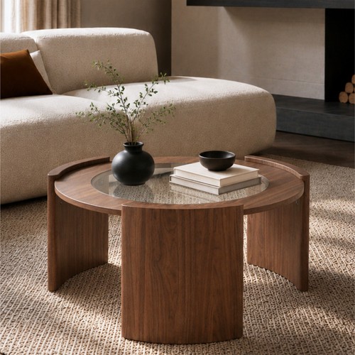 Inch modern round coffee - round,