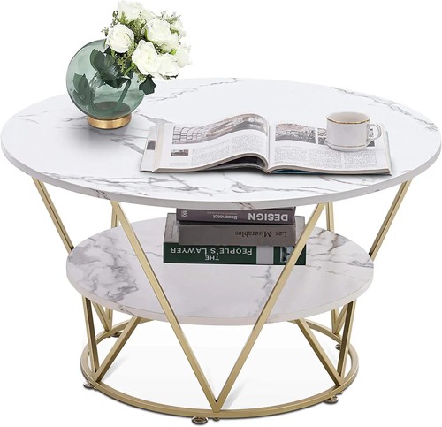 Ivinta round coffee table with - coffee,