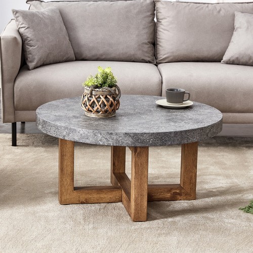 Modern gray texture mdf round - mdf,