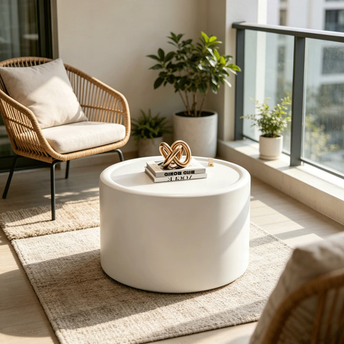 Modern round coffee - modern, with