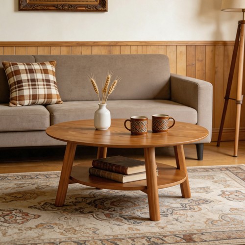 Inch round coffee table - inch,