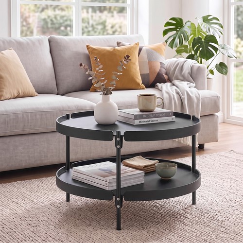 Tier round coffee table - 2-tier,