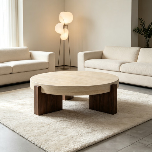 Wood coffee table - with, top