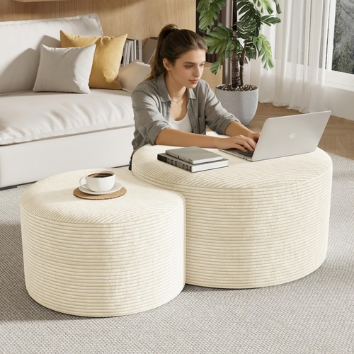 Round nesting coffee table - round,