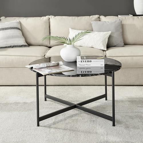 Round faux marble - round,