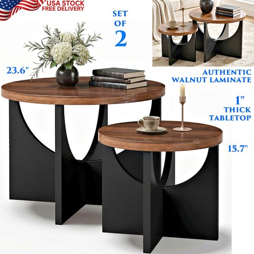 Modern round nesting coffee - modern,