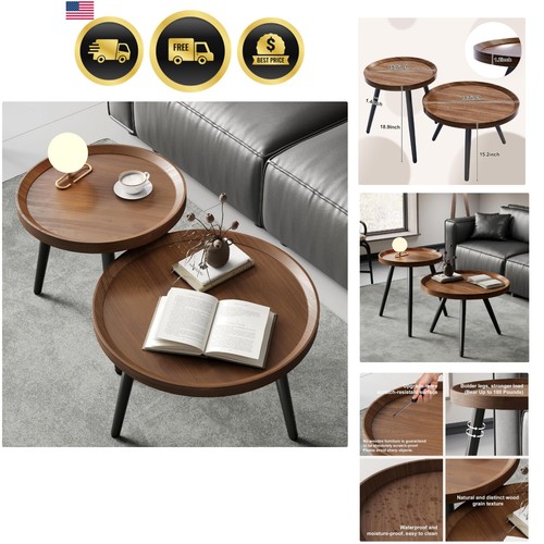 2pcs small round coffee - coffee, table