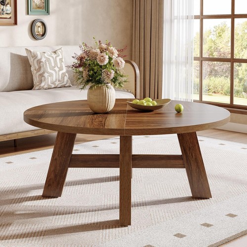 Round coffee table mid - table,, 39"