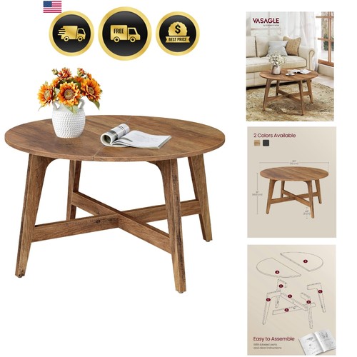 Round coffee table - round,