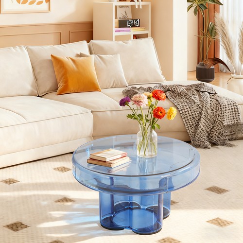 Modern round table - table, coffee