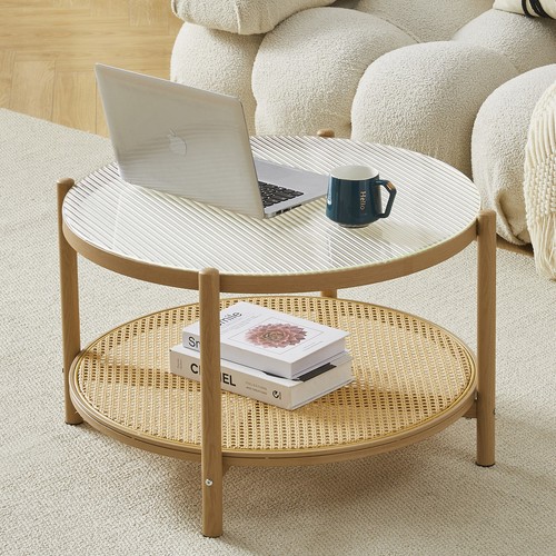 Modern round rattan - 27.5",