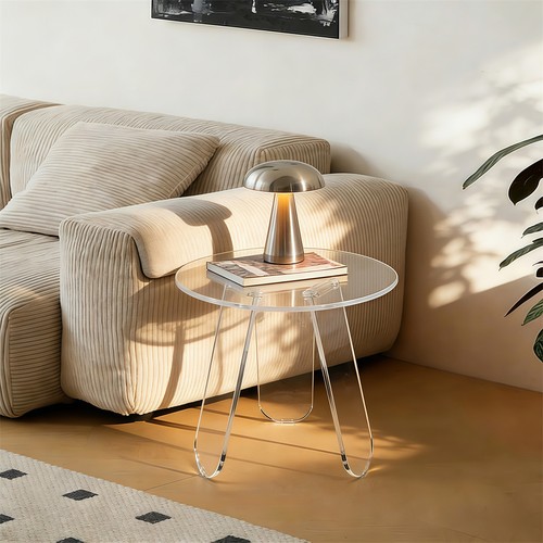 Modern clear acrylic - acrylic, round