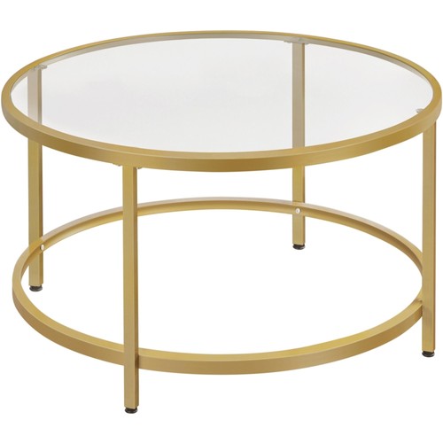 Round coffee table glam - glam, clear