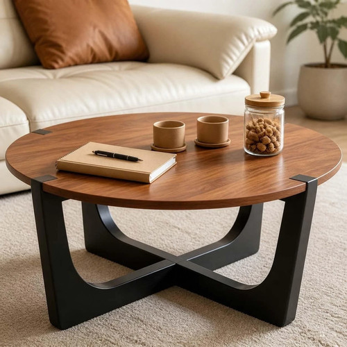 Round wood coffee - 31.5",