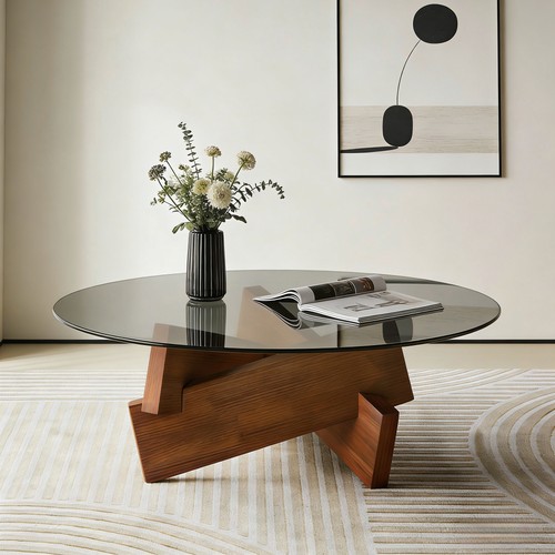 Modern round coffee - round, table