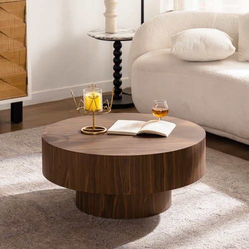 Round coffee table modern - round,