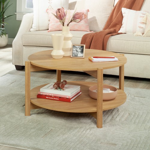 Round modern dowel coffee - round,
