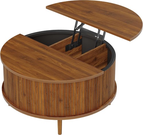 Round coffee table with - table,