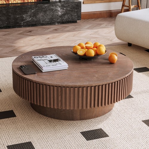Round coffee table modern - round,