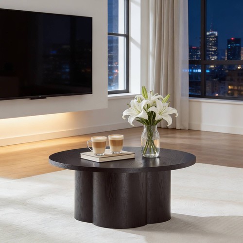 Round coffee table modern - table,