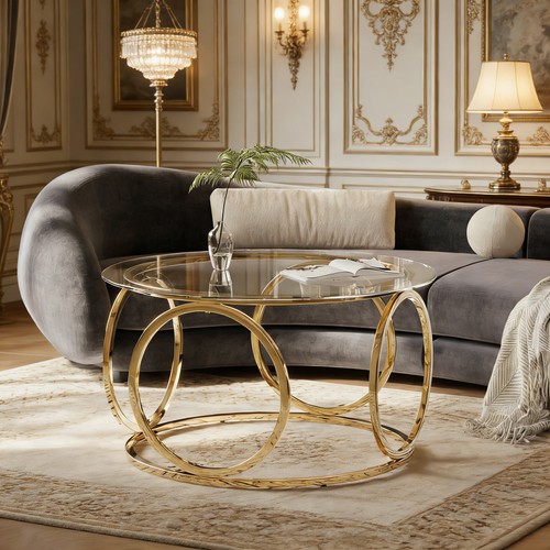 Modern round coffee table - modern,