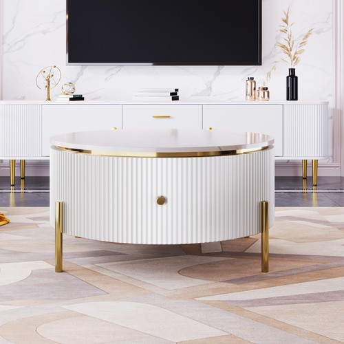 Modern round coffee table - modern,