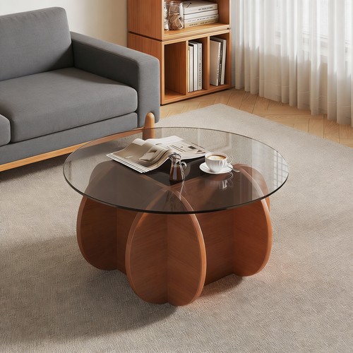 Modern round coffee table - table, for